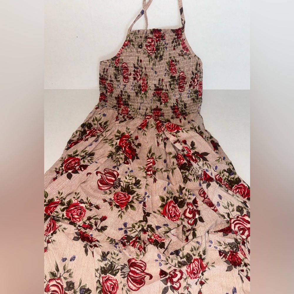 Floral Halter romper Dress - Picture 5 of 13